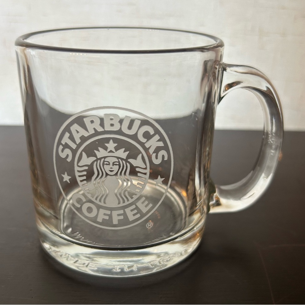 Vintage Glass Starbucks Mug. 12oz